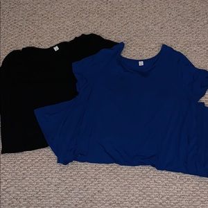 Two short sleeve swing dresses